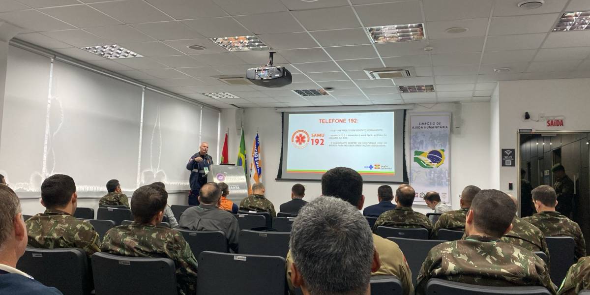 SAMU apresenta ações no VIII Simpósio de Ajuda Humanitária de Santa Catarina