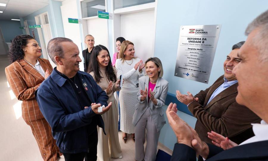 Estado entrega obras da Emergência e Unidade B no Hospital Infantil Joana de Gusmão, em Florianópolis