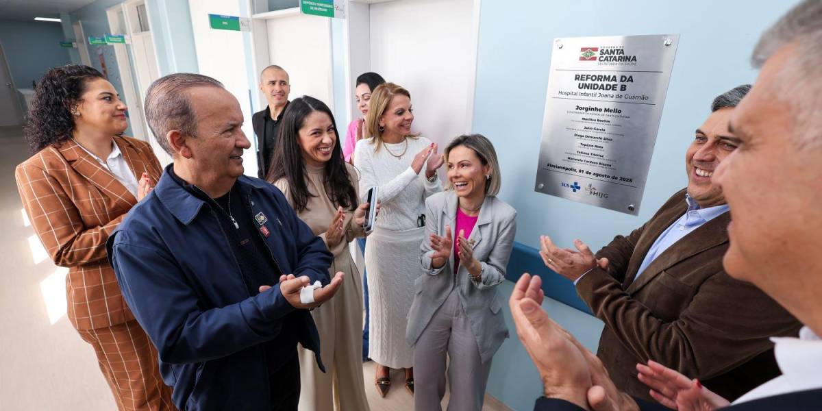 Estado entrega obras da Emergência e Unidade B no Hospital Infantil Joana de Gusmão, em Florianópolis