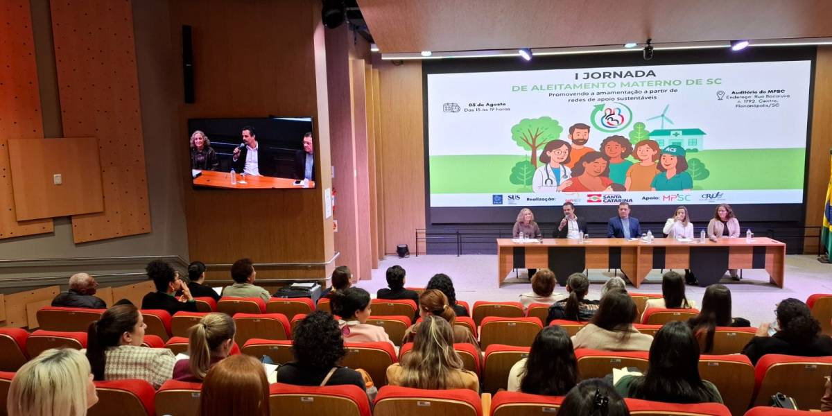 Agosto Dourado: SES promove 1ª Jornada de Aleitamento Materno para Fortalecer Redes de Apoio em Santa Catarina