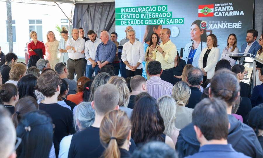 Prédio do Centro Integrado de Saúde Gelson Saibo de Xanxerê é entregue com R$ 18 milhões de investimentos do Estado