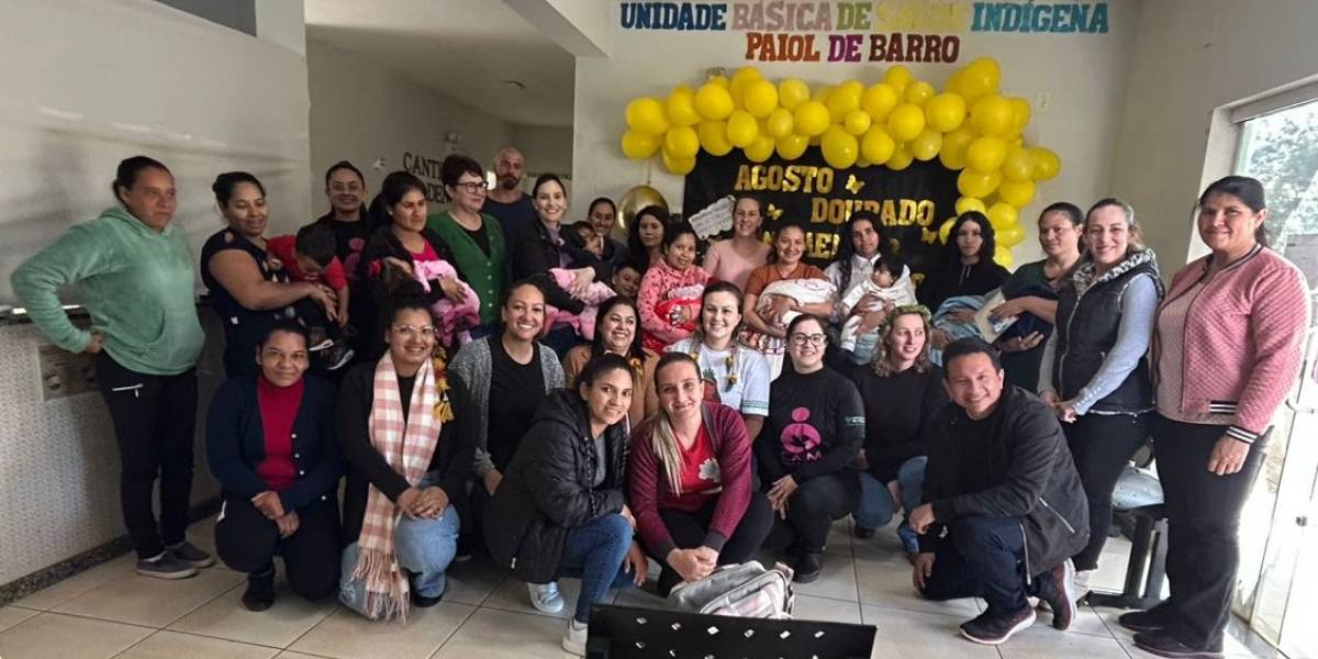 Agosto Dourado: Hospital Regional São Paulo participa de ação na comunidade indígena Paiol de Barro, em Entre Rios
