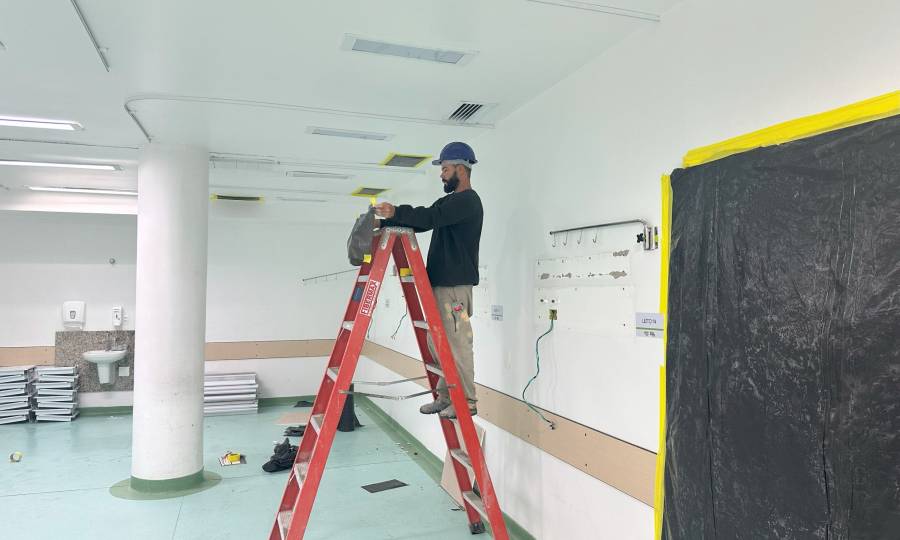 Saúde em Obras: Hospital Governador Celso Ramos inicia reformas de ampliação para novos leitos de UTI