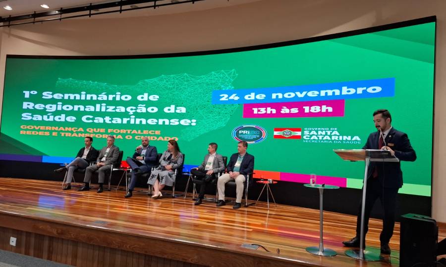 Saúde SC realiza 1º Seminário de Regionalização da Saúde com foco em governança, redes e cuidado integrado