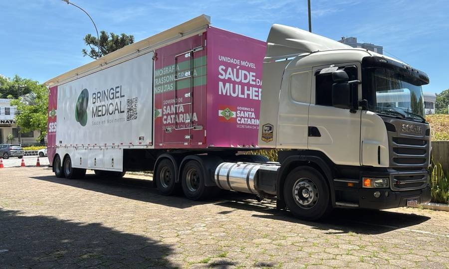 Carreta da Saúde da Mulher chega a Indaial para realização de exames 