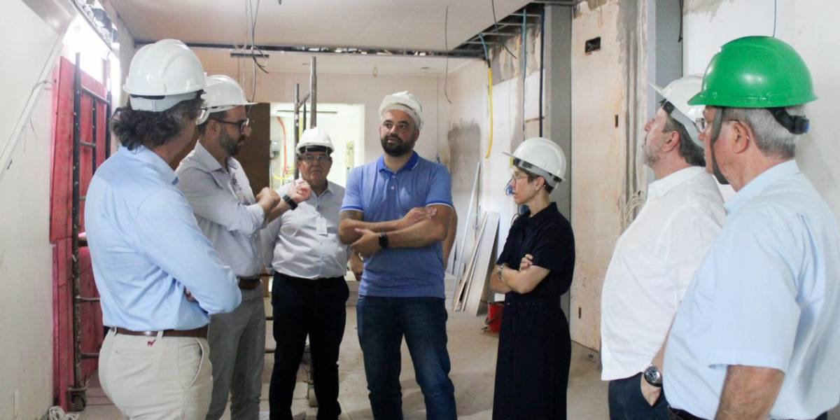 Com recursos do Governo do Estado, avançam as obras do Hospital Santo Antônio, em Blumenau
