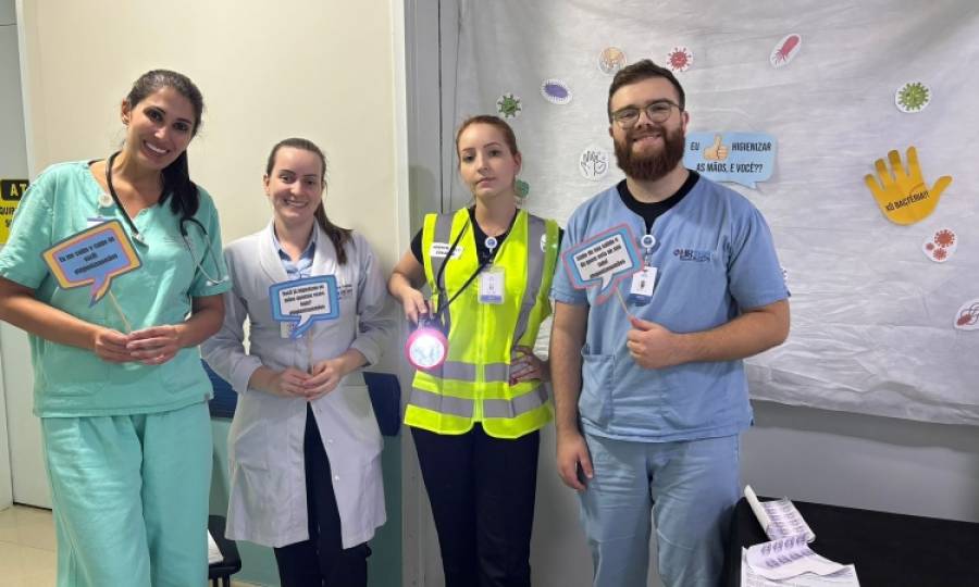 Hospital Regional Terezinha Gaio Basso realiza ações contínuas de conscientização sobre higienização das mãos