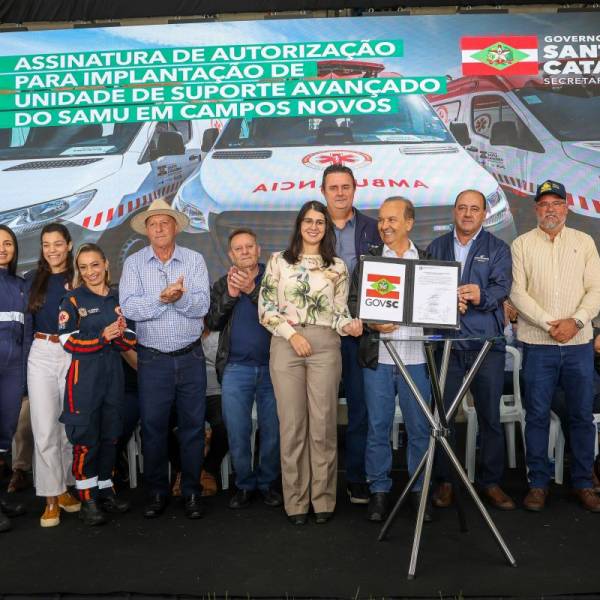 Jorginho Mello autoriza implantação de Unidade de Suporte Avançado do Samu em Campos Novos
