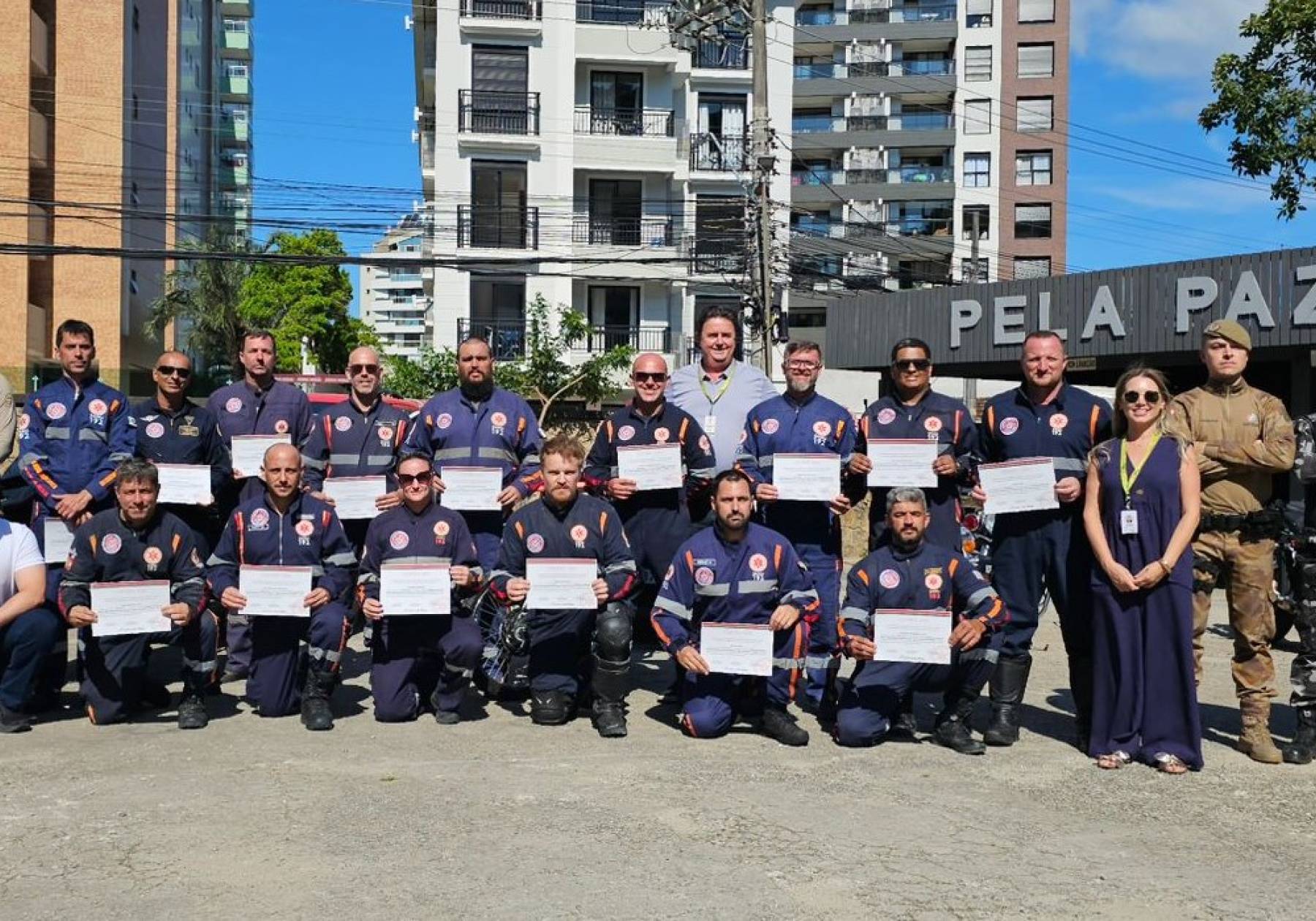 Primeira turma do Curso de Motolância do SAMU é formada em Santa Catarina
