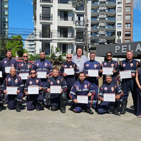 Primeira turma do Curso de Motolância do SAMU é formada em Santa Catarina