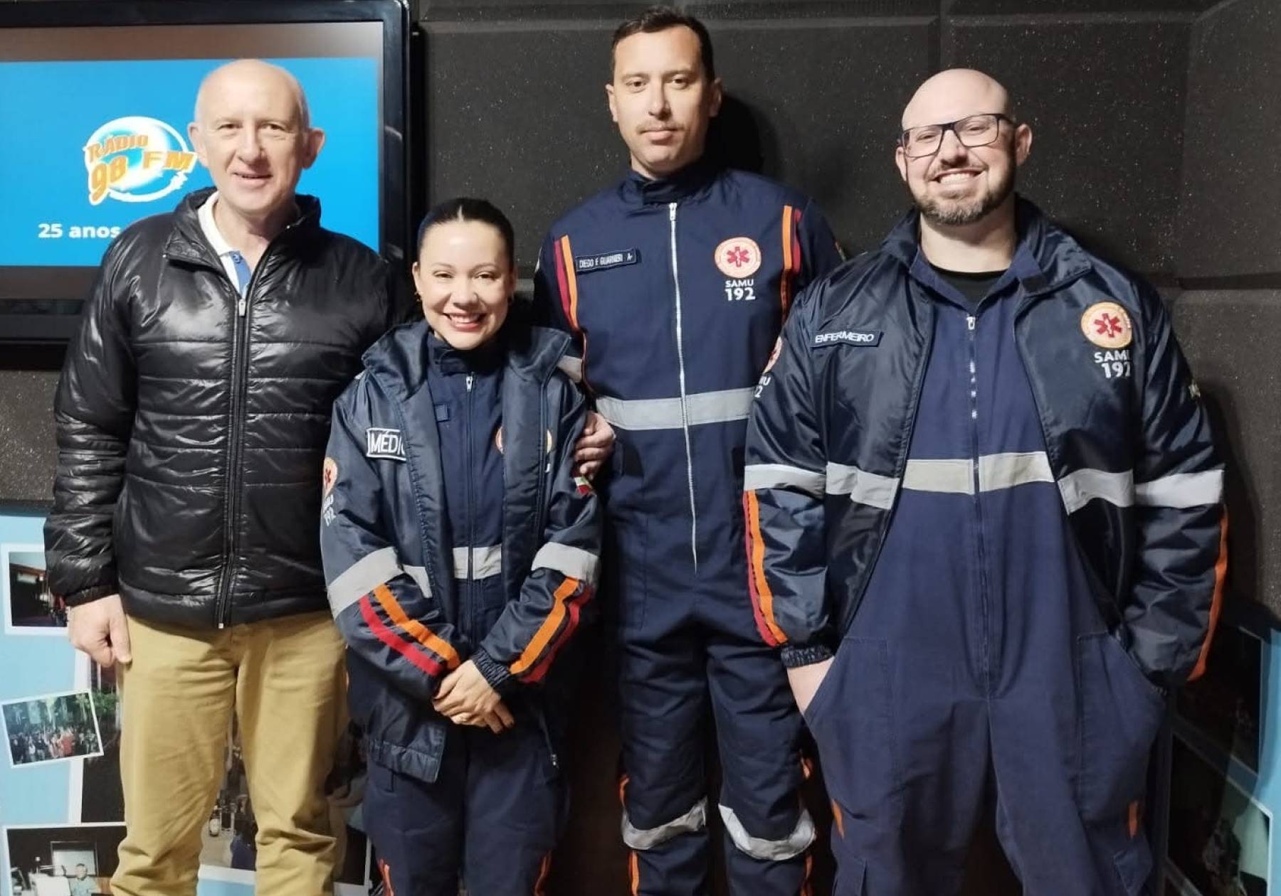 Reencontro celebra atuação do SAMU em ocorrência de parada cardiorrespiratória