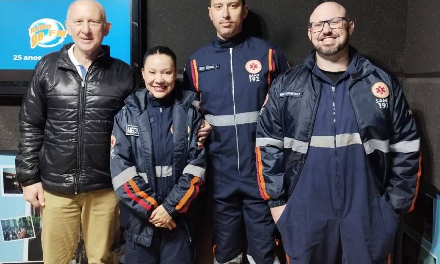 Reencontro celebra atuação do SAMU em ocorrência de parada cardiorrespiratória
