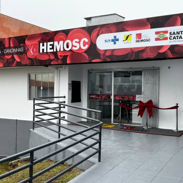 Após ter sido fechada em 2017, Estado reabre unidade  do HEMOSC em Canoinhas