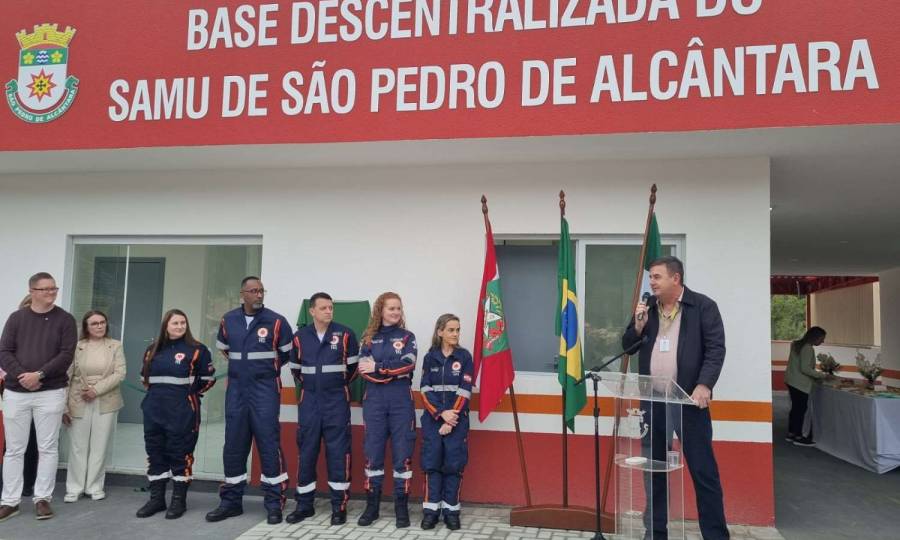 SAMU amplia atendimento de urgência com nova base e ambulância em São Pedro de Alcântara